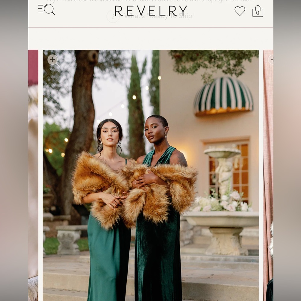Revelry Chestnut Brown Fur Wraps
